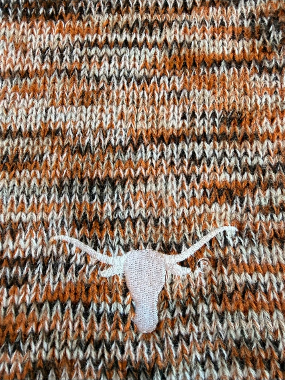 Forever Collectibles University of Texas Orange, Black, White Knitted Scarf